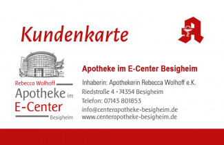 Apotheke im E-Center Besigheim Kundenkarte