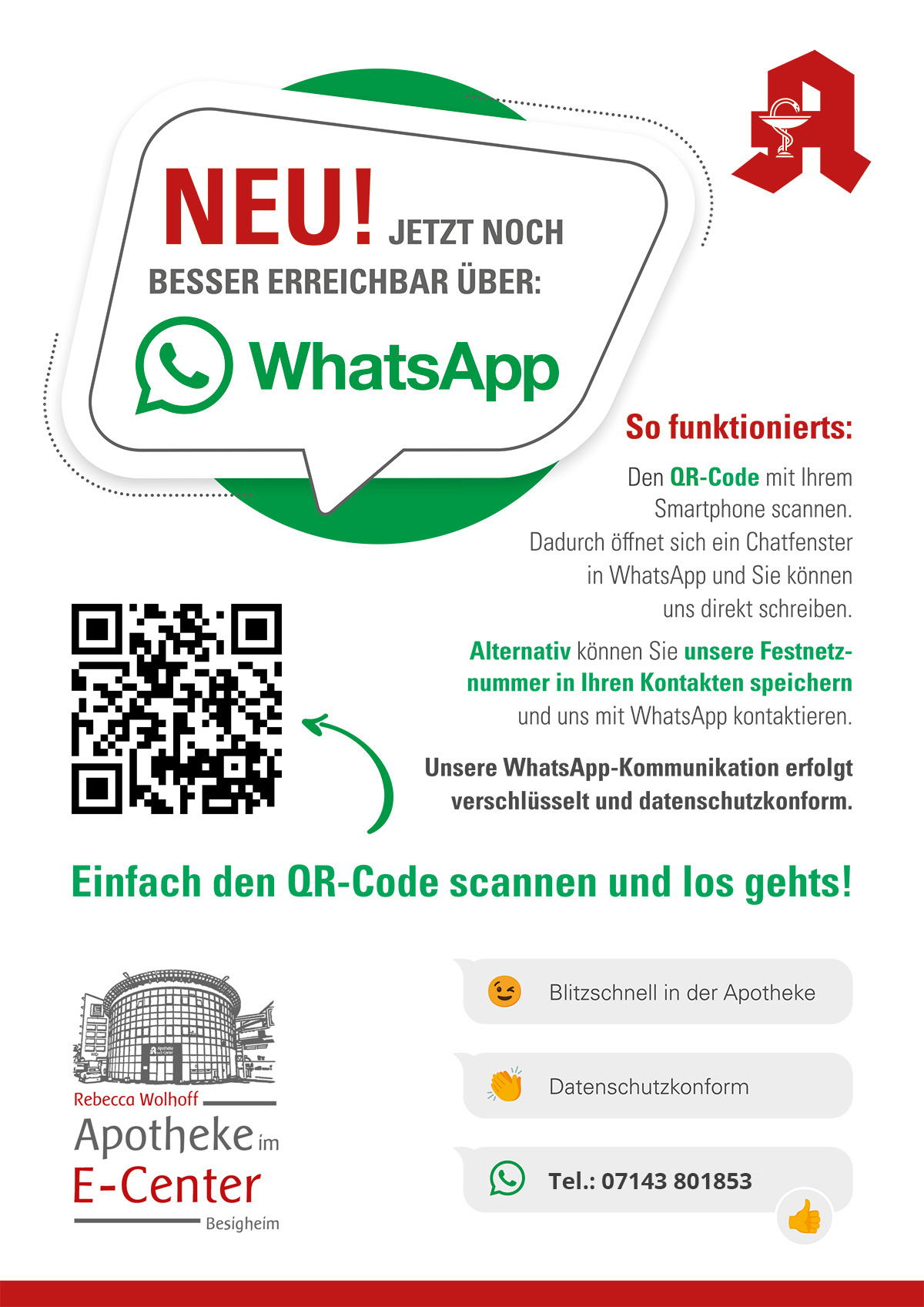 WhatsApp - Apotheke im E-Center Besigheim